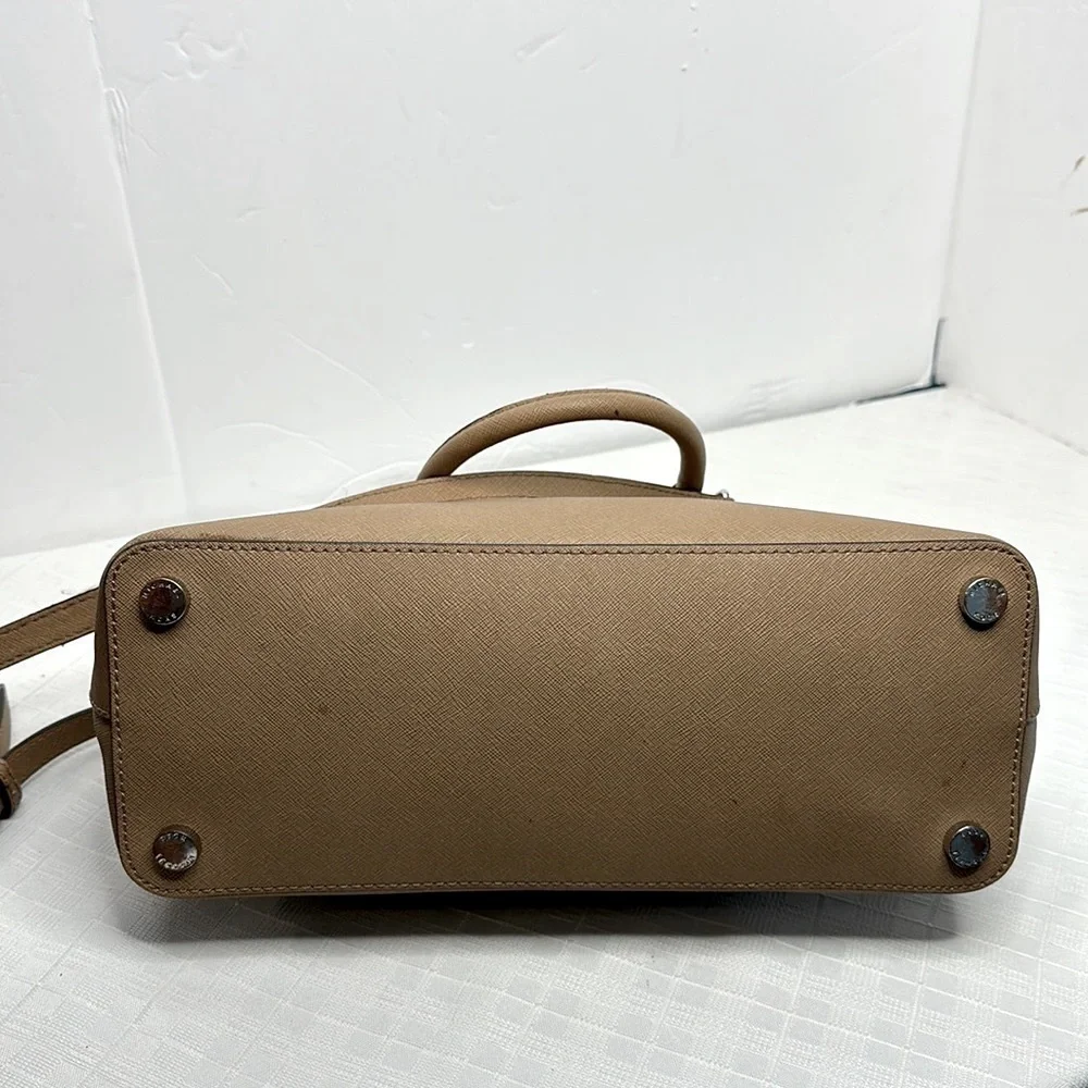 MICHAEL MICHAEL KORS Veronica Medium Saffiano Leather Dome Satchel